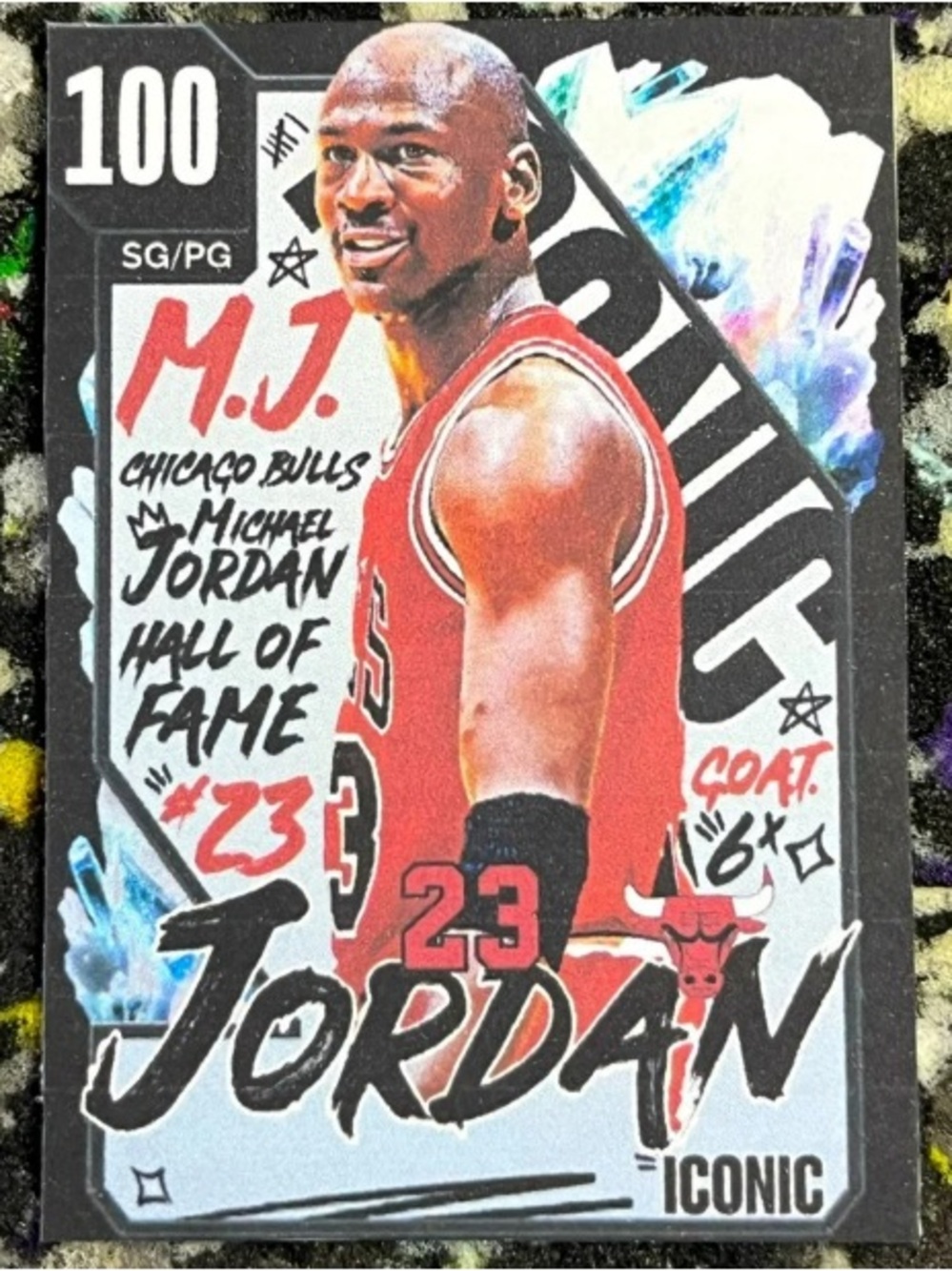 Michael Jordan Red Basketball Poster - Iconic Home Art